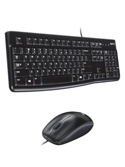 Logitech MK120 Wired USB Keyboard and Mouse Set